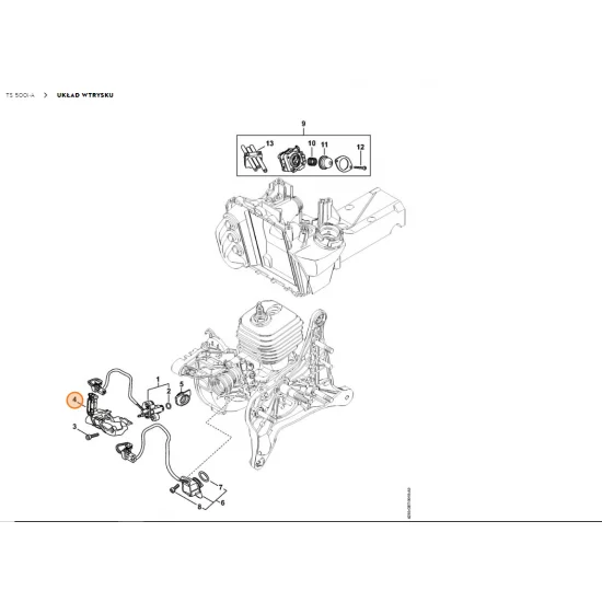 STIHL   Sterowanie przepływem powietrza 4250 131 3500